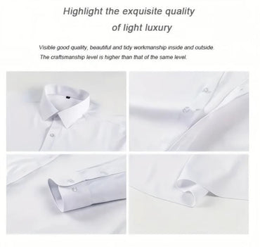 Men's Elegant Solid Long Sleeves Shirts (Pack of 4)