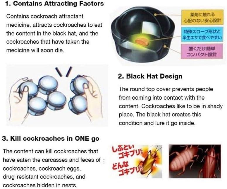 Small Traps Kill Cockroach (Pack of 6 Pcs)