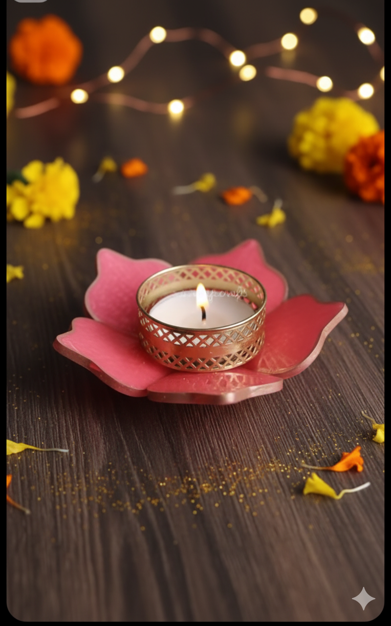 Resin Tealight Diyas - 1 PC
