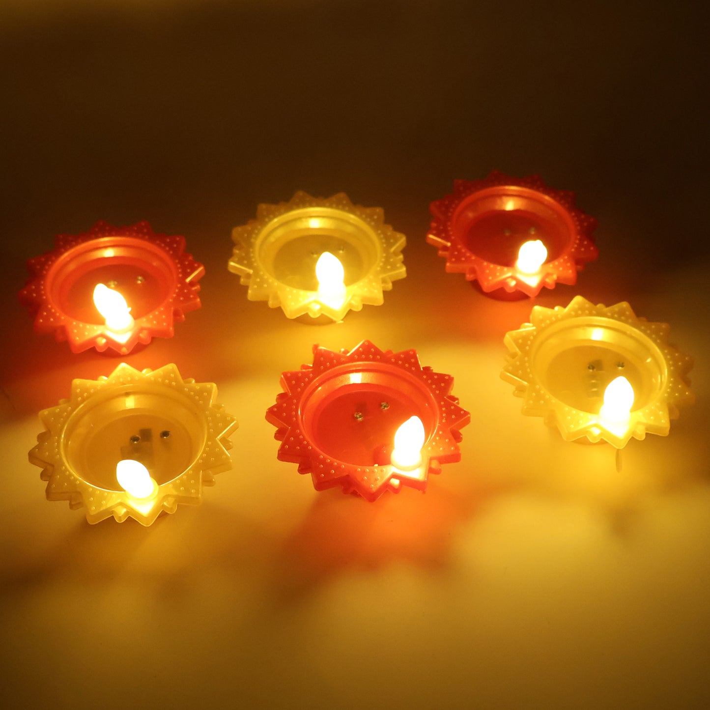 Water Sensor Led Diya Set (6 Pc)