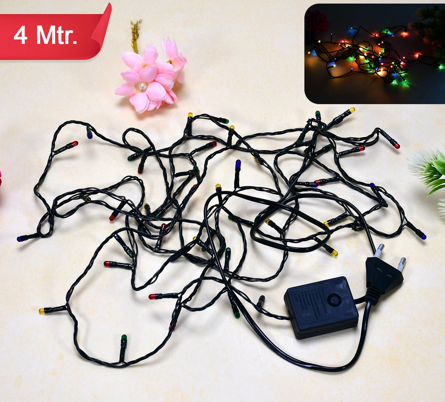 4 Meter Festival Decoration Led String Light In Multicolor