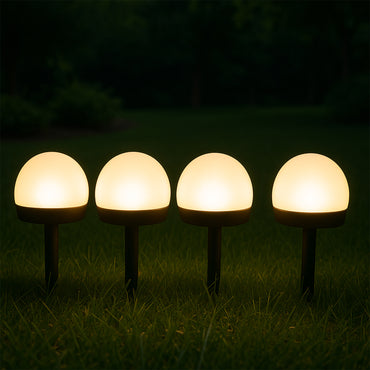 Dome Solar Garden Light Set (4 Pc)