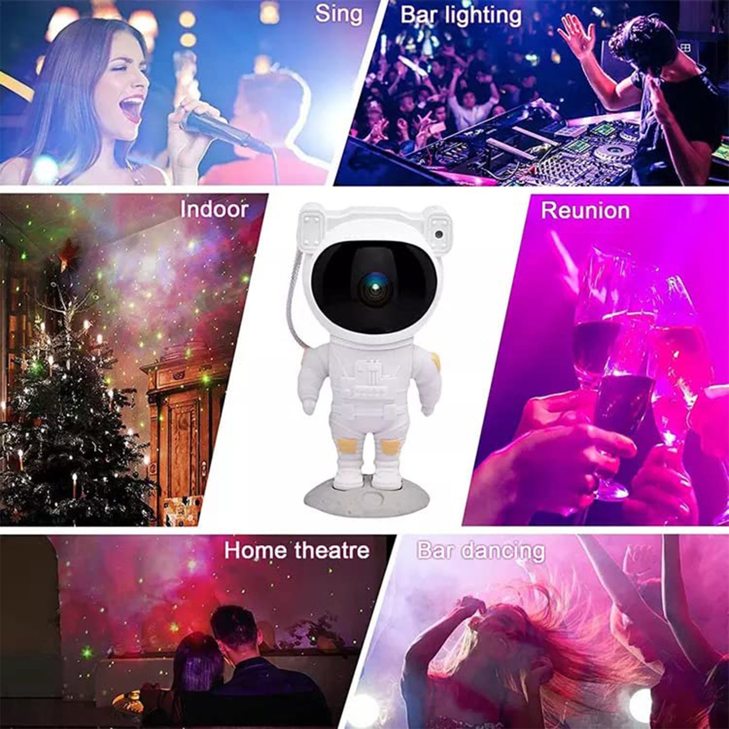 Robot Sky Space Stars Light Astronaut Galaxy Projector Night Lamp | Raksha Bandhan Gift