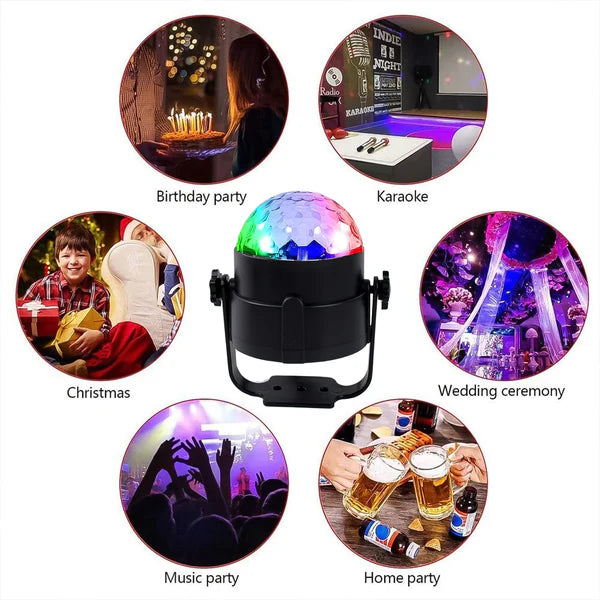Party Lights Dj Stage Light Disco Ball Light Usb Charging Party Stage Lamp Party Light For Home Bar Car Wedding Holiday Party Party Gift Kids Birthday