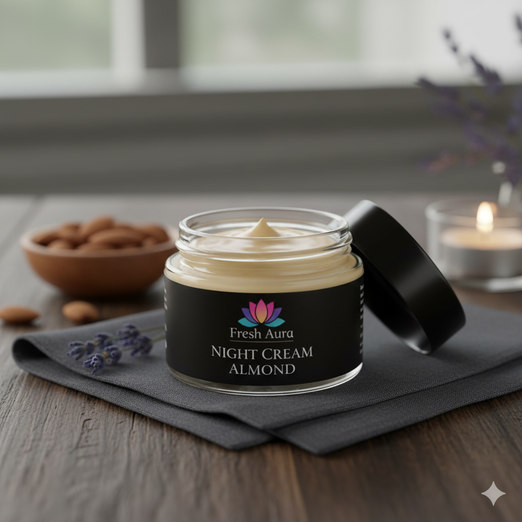 Fresh Aura - Night Cream Almond - (25gm)