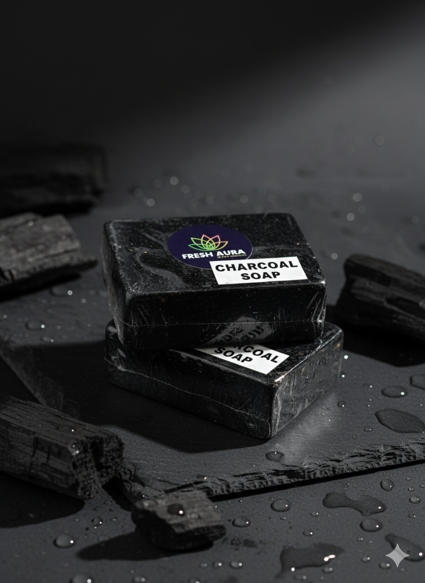 Fresh Aura - Charcoal Soap (100gm)