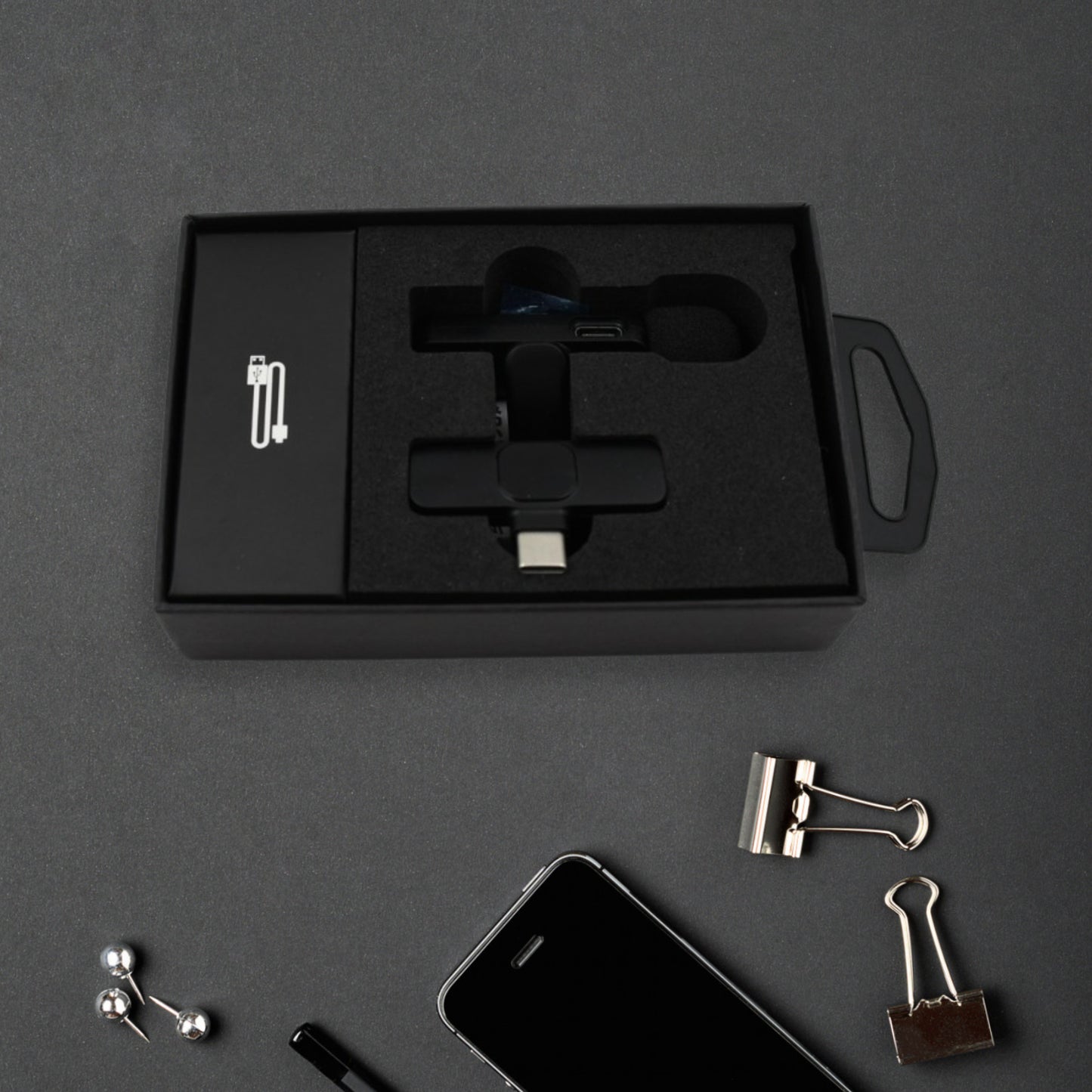 Live Streaming Clip On Microphone | Type-c Mini Wireless Collar Microphone