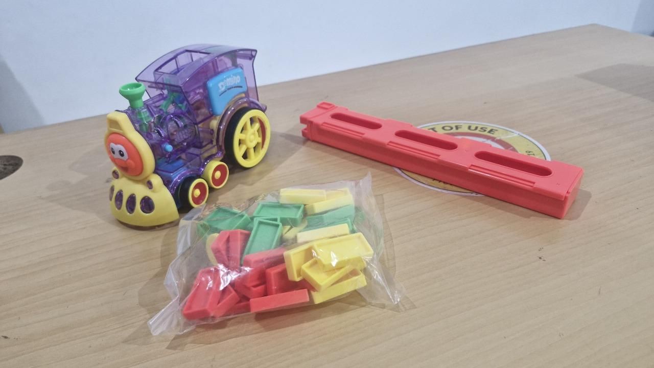 Train Toy Domino Set for Kids | BPA-Free Plastic with Sound Effects�