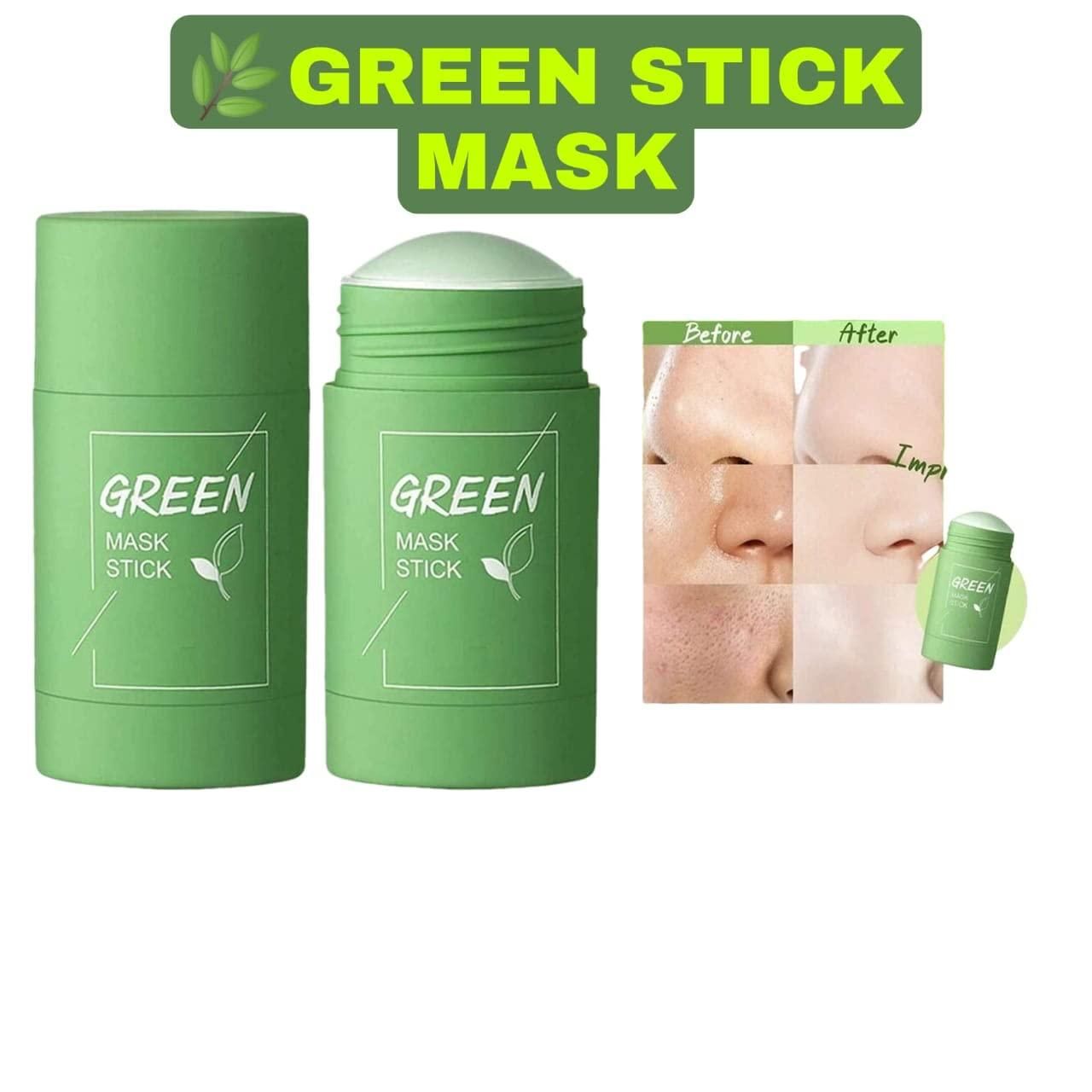 Green tea Purifying clay stick Mask Green Mask Stick for Face