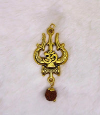 Panchmukhi Rudraksha OM Shiva Trishool Mala