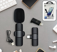 Live Streaming Clip On Microphone | Type-c Mini Wireless Collar Microphone