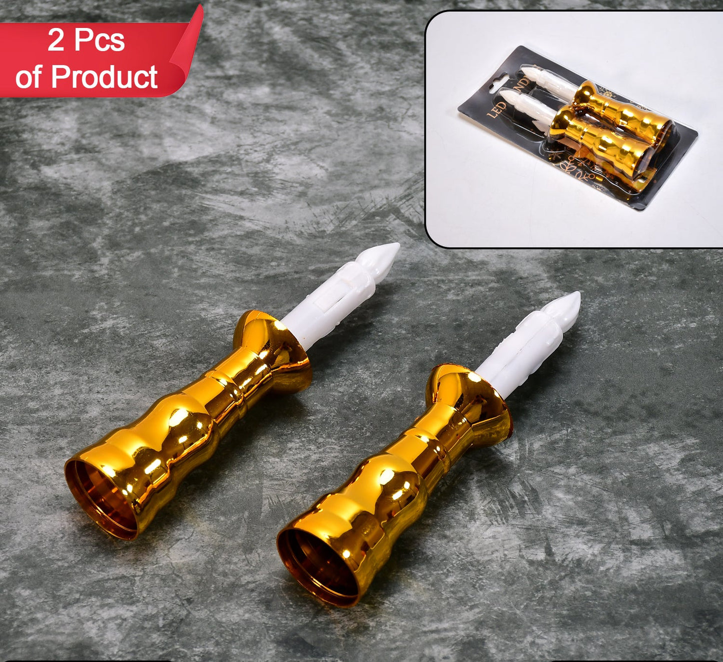 2pcs Led Candle Light Candles Flameless Lamp Indoor Window Decoration Wedding Party Decor Light