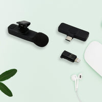 Live Streaming Clip On Microphone | Type-c Mini Wireless Collar Microphone
