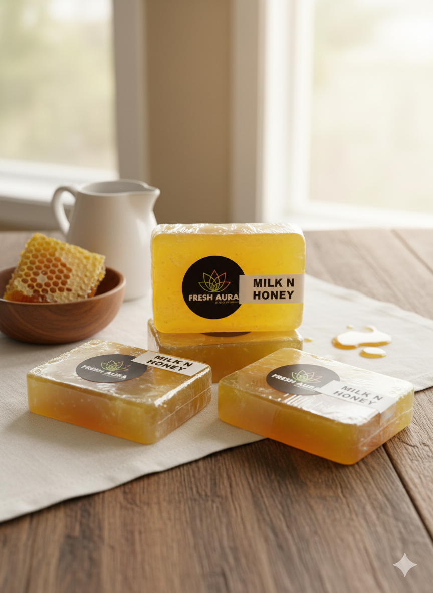 Fresh Aura - Milk N Honey Soap (100 gm)