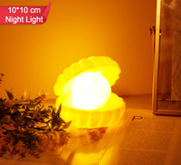 Pearl Shell Night Lamp Decorate Desk Lights Nursery Toy Lamp Led Pearl Shell Night Lights For Bedroom  Home