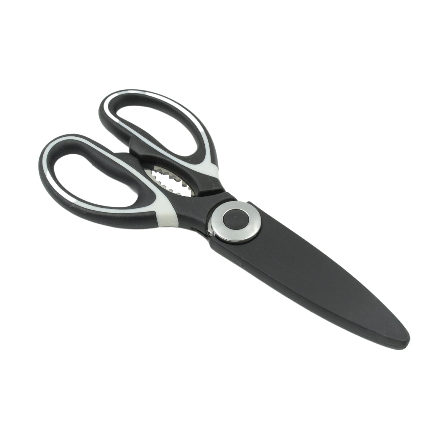 3 In 1 Multi-function Kitchen Household For Vegetables Fruit Cheese  Meat Slices With Bottle Opener Stainless Steel Sea Food Scissor (1 Pc )