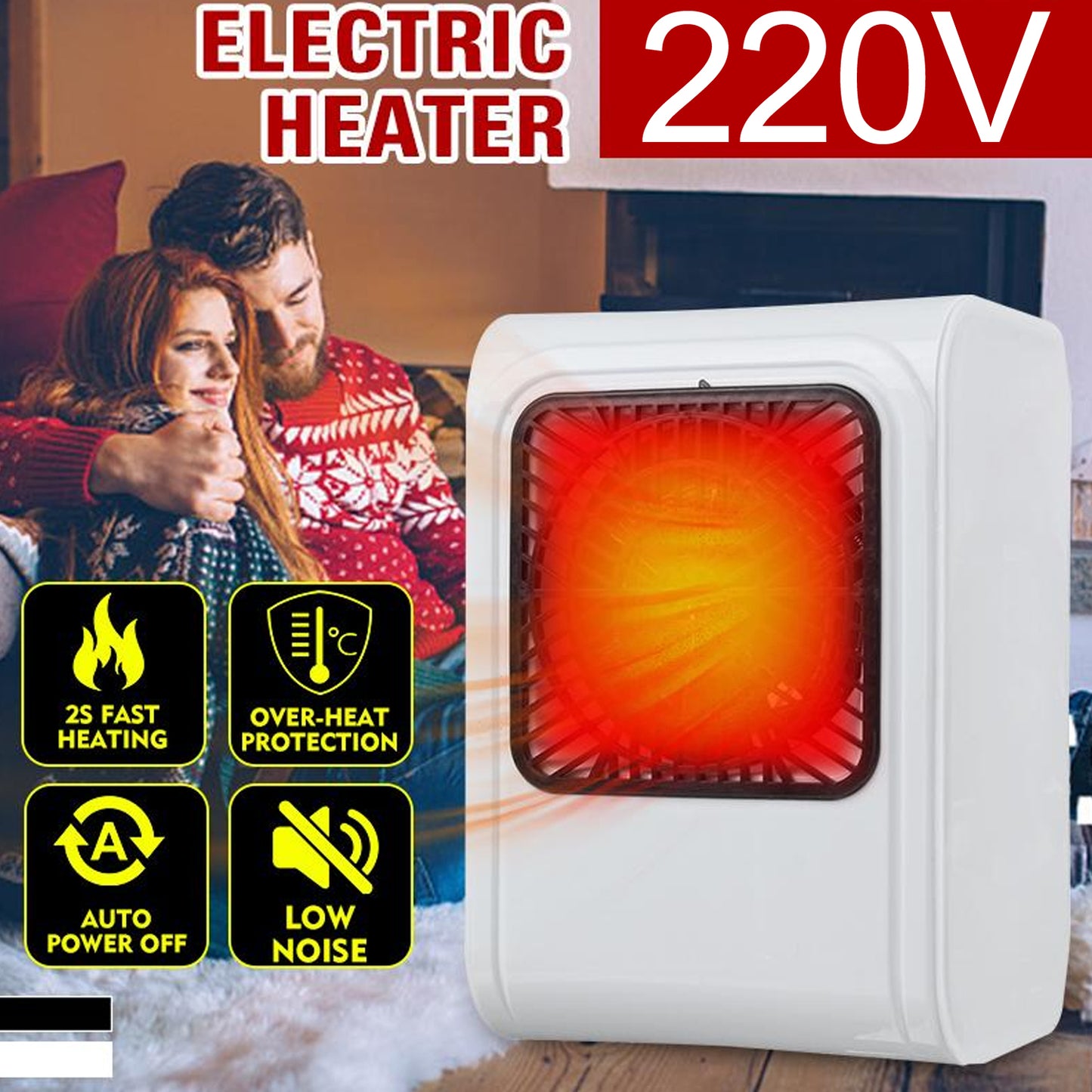 Room Heater 220v Brown Box Heater For Office  Bedroom Use Heater