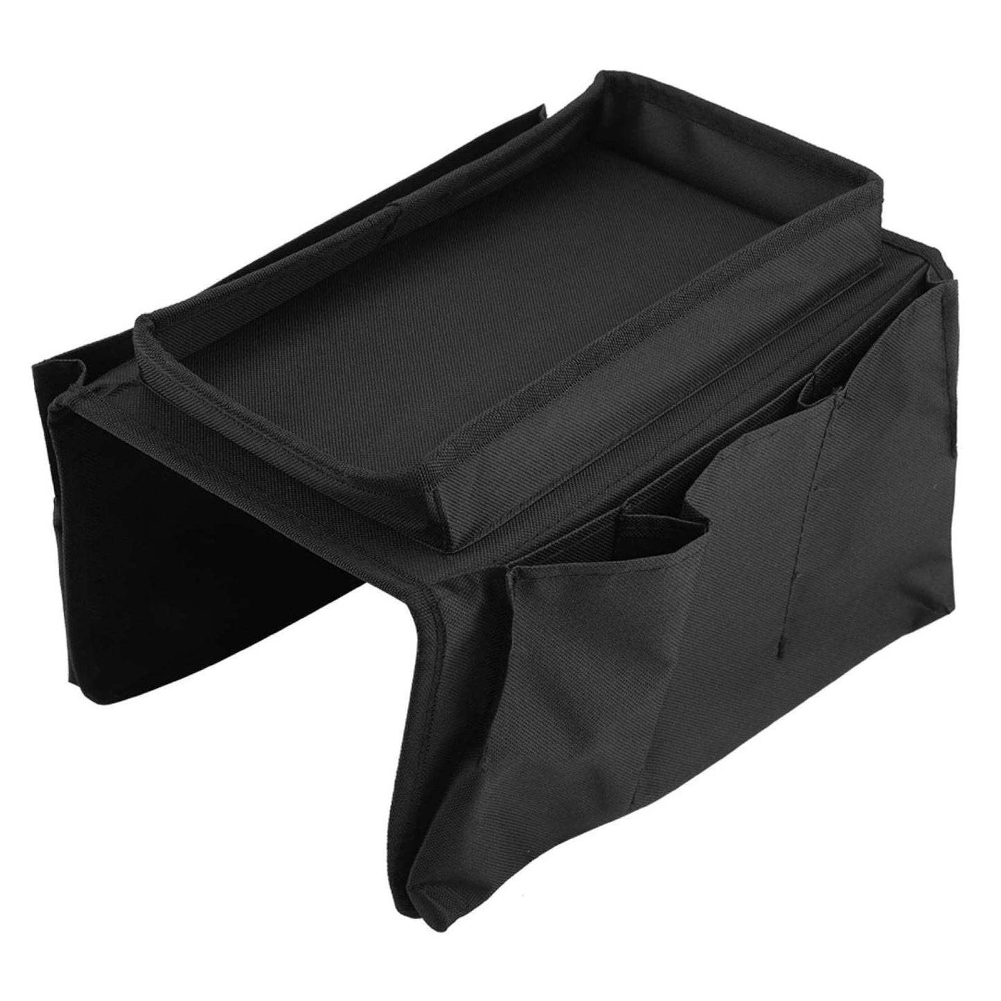 Sofa Arm Rest Hanging Storage Bag (Black)