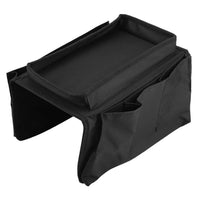 Sofa Arm Rest Hanging Storage Bag (Black)