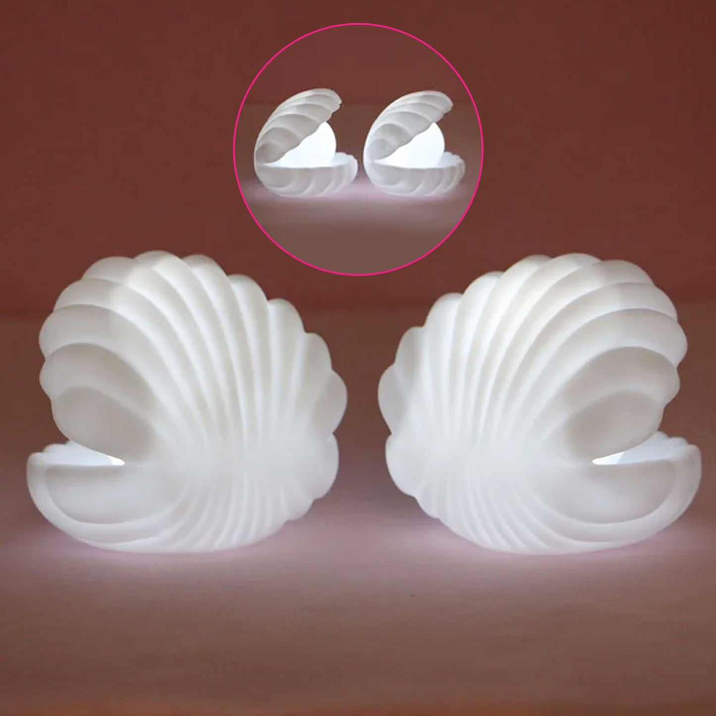Pearl Shell Night Lamp Decorate Desk Lights Nursery Toy Lamp Led Pearl Shell Night Lights For Bedroom  Home