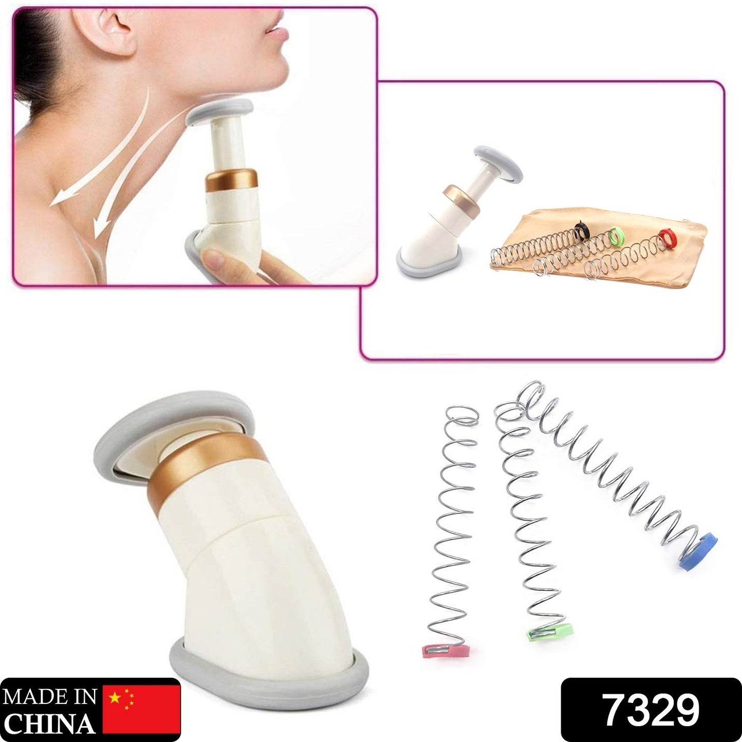 Massager For Men Women Double Chin Up Neckline Slimmer And Jawline Exerciser (1 Pc)