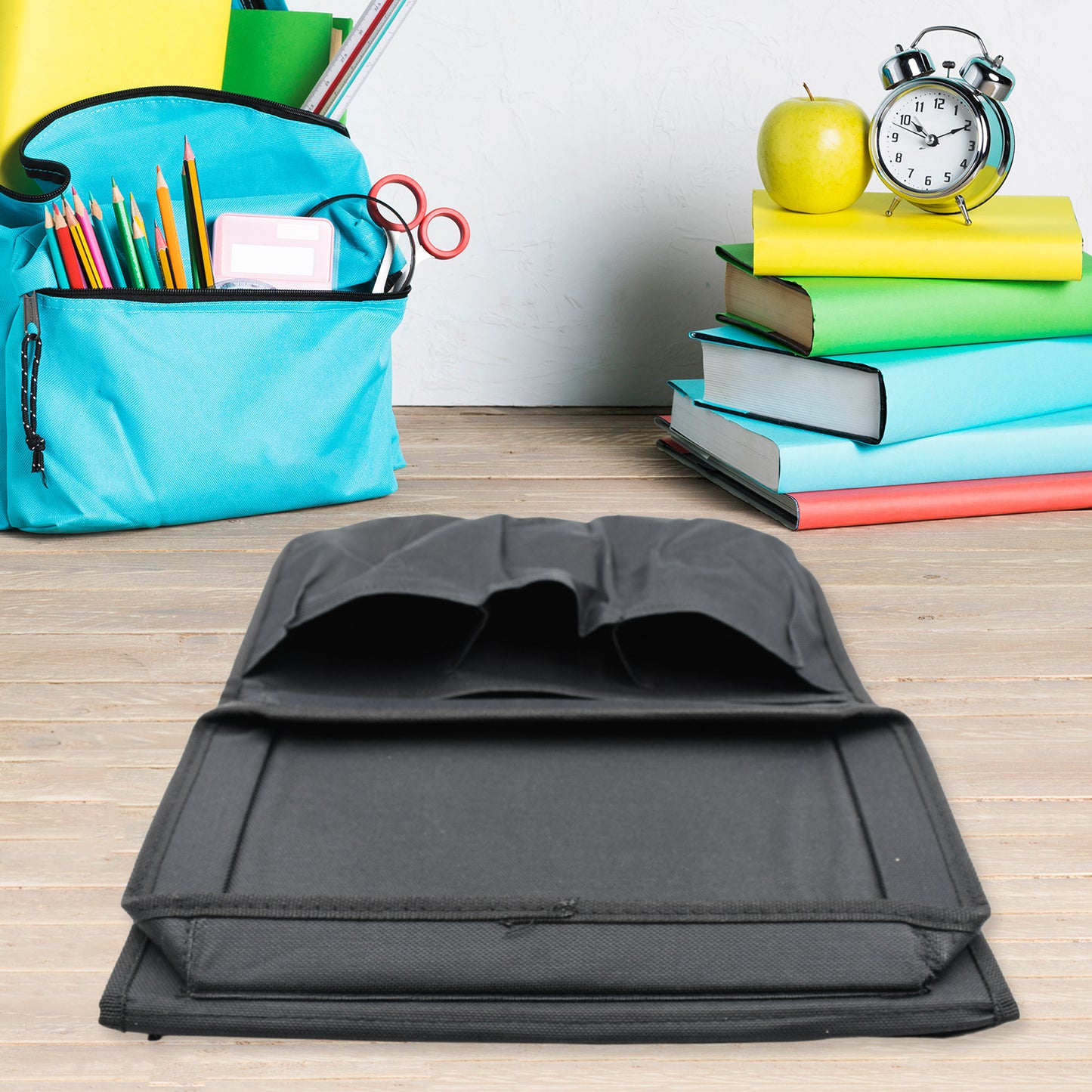 Sofa Arm Rest Hanging Storage Bag (Black)