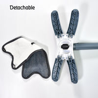 X Shape Mop Or Floor Cleaning Hands-free Squeeze Microfiber Flat Mop System 360 Flexible Head Wet And Dry Mop For Home Kitchen With 1 Super-absorbent Microfiber Pads.